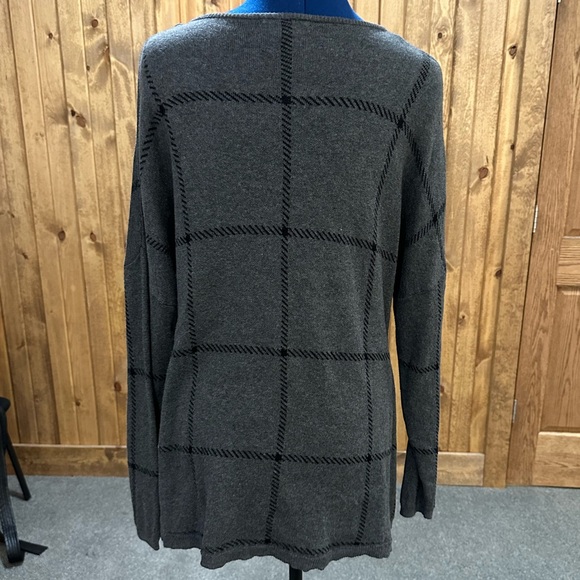 Womens 1X long sweater by intro. 60% cotton - Picture 2 of 5